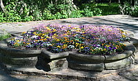 Symboldbild Park mit Blumen.