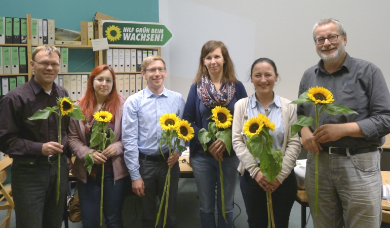 Neuer Kreisvorstand (v.l.) Uwe Arnold, Simone Meiser, Jens Winter, Petra Sperling, Anja Reutter, Wolfgang Wähnelt.