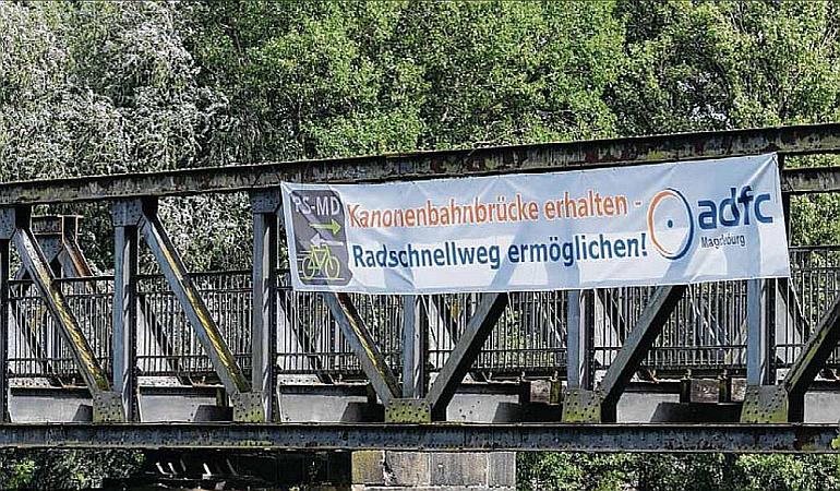Die Kanonenbahnbrücke als mögliche Fahrradverbindung (Foto: Canehl)