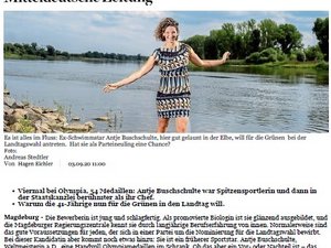 Screenshot Artikel MZ Vorstellung Antje Buschschulte.