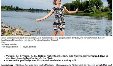 Screenshot Artikel MZ Vorstellung Antje Buschschulte.