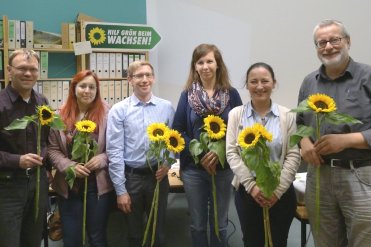 Neuer Kreisvorstand (v.l.) Uwe Arnold, Simone Meiser, Jens Winter, Petra Sperling, Anja Reutter, Wolfgang Wähnelt.