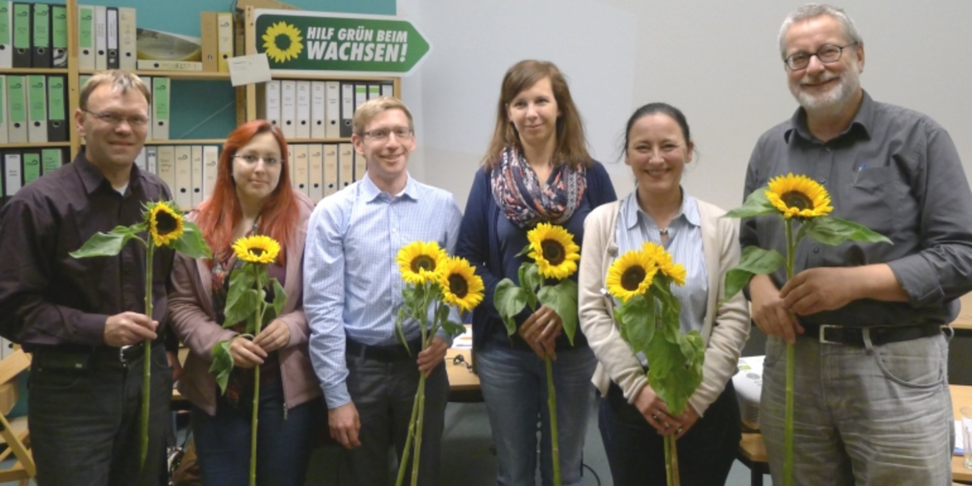 Neuer Kreisvorstand (v.l.) Uwe Arnold, Simone Meiser, Jens Winter, Petra Sperling, Anja Reutter, Wolfgang Wähnelt.