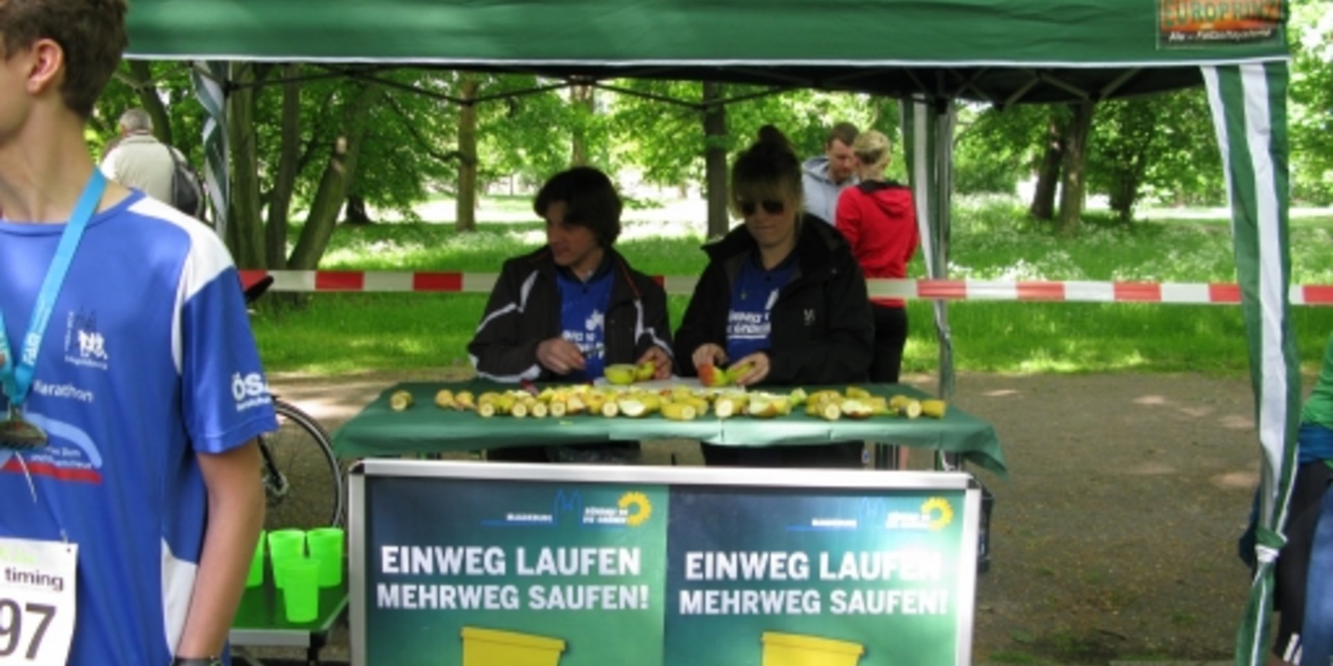 Eine gute Kombination - fleißige HelferInnen und ein starkes Laufteam.