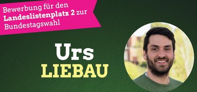Bild Bewerbung Urs Liebau Landesliste Bundestagswahl.