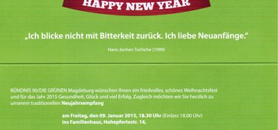 Einladung zum Neujahrsempfang