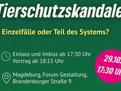 Einladung Veranstaltung "Tierschutzskandale"