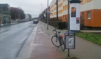 Fahrradweg am Westring in Höhe Liebknechtstraße.