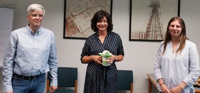 Foto Olaf Meister, Regina-Dolores Stieler-Hinz und Madeleine Linke.