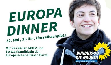 Anzeige Veranstaltung mit Ska Keller am 22. Mai 2014.