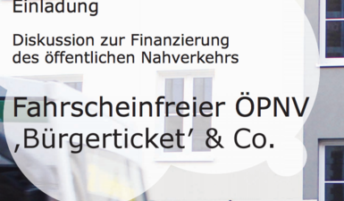 Titelbild Faltblatt Fahrscheinfreier ÖPNV.