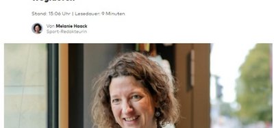 Screenshot Artikel Welt am Sonntag zur Kandidatur von Antje Buschschule.