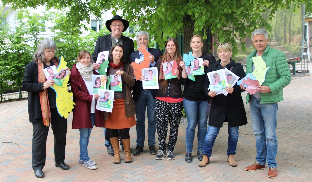 Gruppenbild grüne Kandidat*innen.