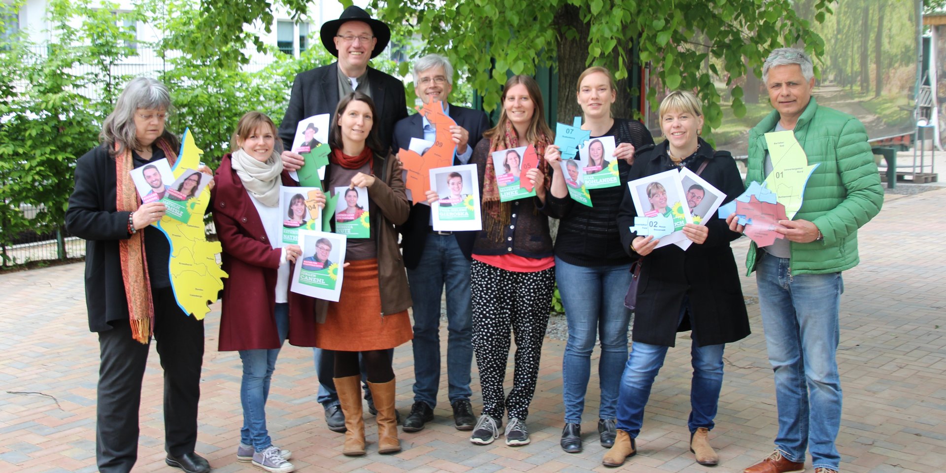 Gruppenbild grüne Kandidat*innen.