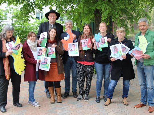 Gruppenbild grüne Kandidat*innen.