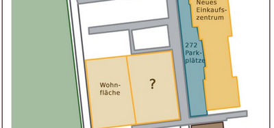 Skizze der geplanten Bebauung "Zum Handelshof"