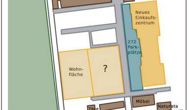 Skizze der geplanten Bebauung "Zum Handelshof"