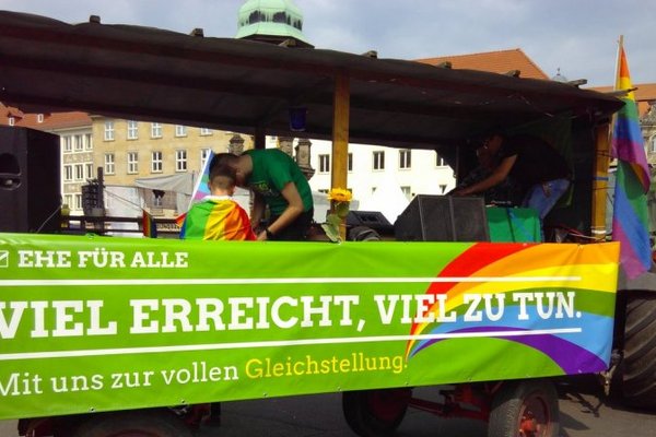 Foto: GRÜNER CSD-Wagen