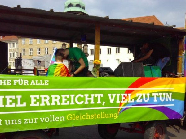 Foto: GRÜNER CSD-Wagen