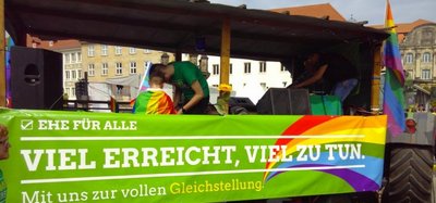 Foto: GRÜNER CSD-Wagen