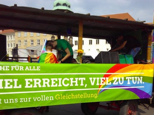 Foto: GRÜNER CSD-Wagen