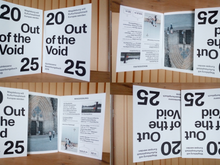 Die Broschüre Quintessenz Bewerbungsbuch 2019 "Out of the Void" 4x in einer Collage zusammengestellt.