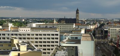 Blick vom Katharinenturm auf die Innenstadt.