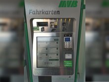 MVB-Fahrkartenautomat im Fahrzeug