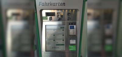 MVB-Fahrkartenautomat im Fahrzeug