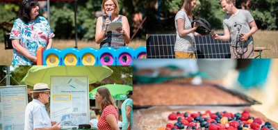 Verschiedene Szenen vom Spielplatzfest