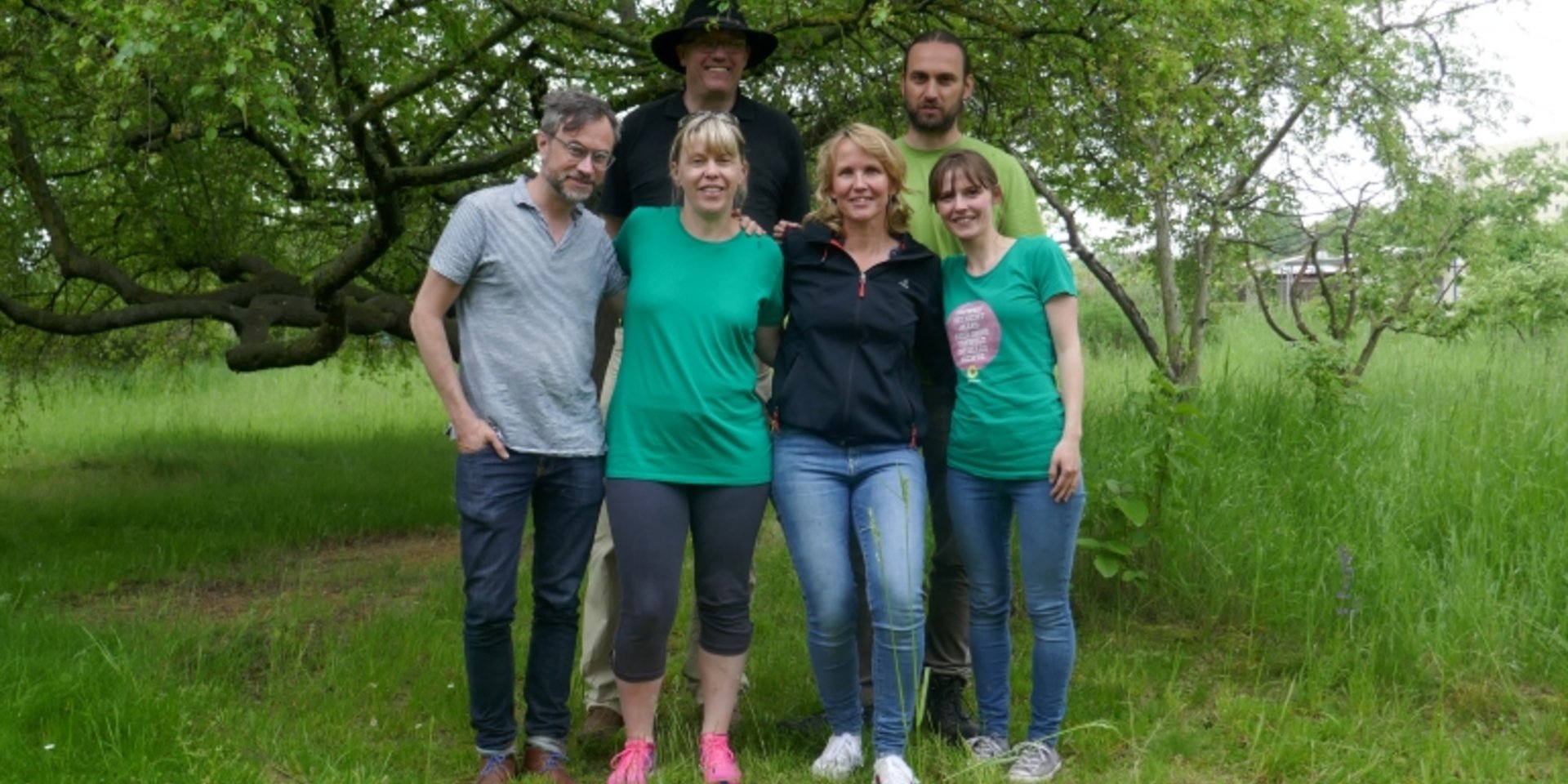 Gruppenbild mit Steffi Lemke, Julia Mayer-Buch und Uwe Zischkale.
