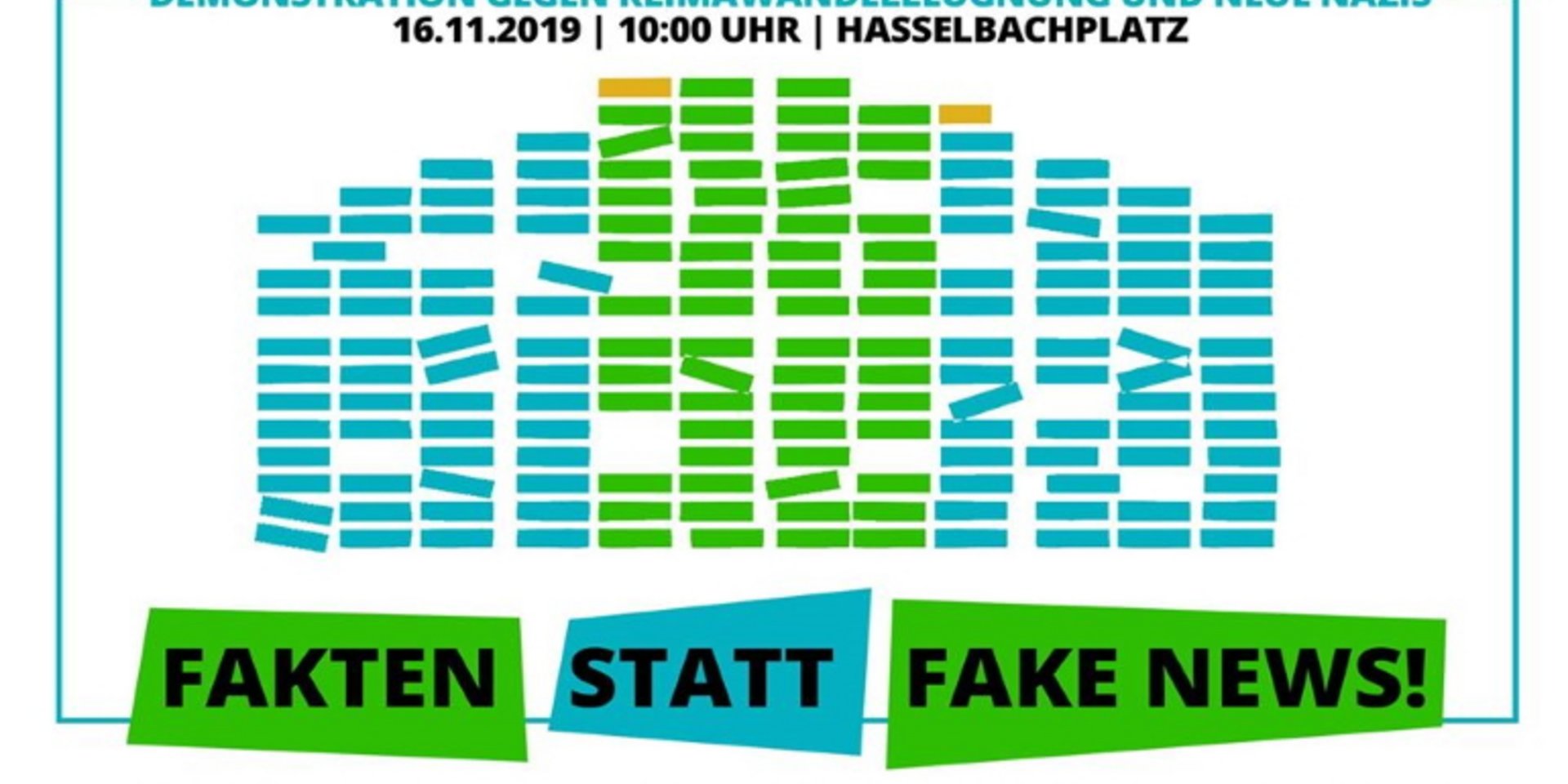Demo gegen Neonazis und Klimaleugner.