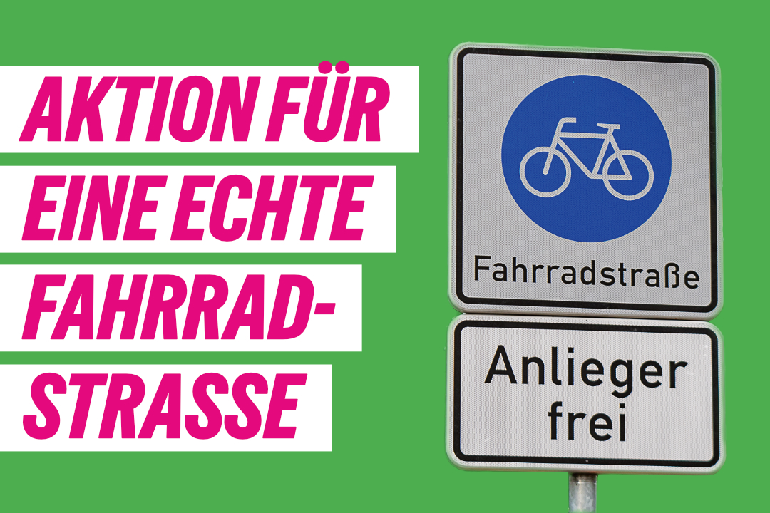 Aktion Fahrradstrasse Beitragsbild